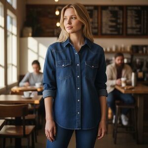 Anchor Blue Women's Classic Blue Jean Jacket